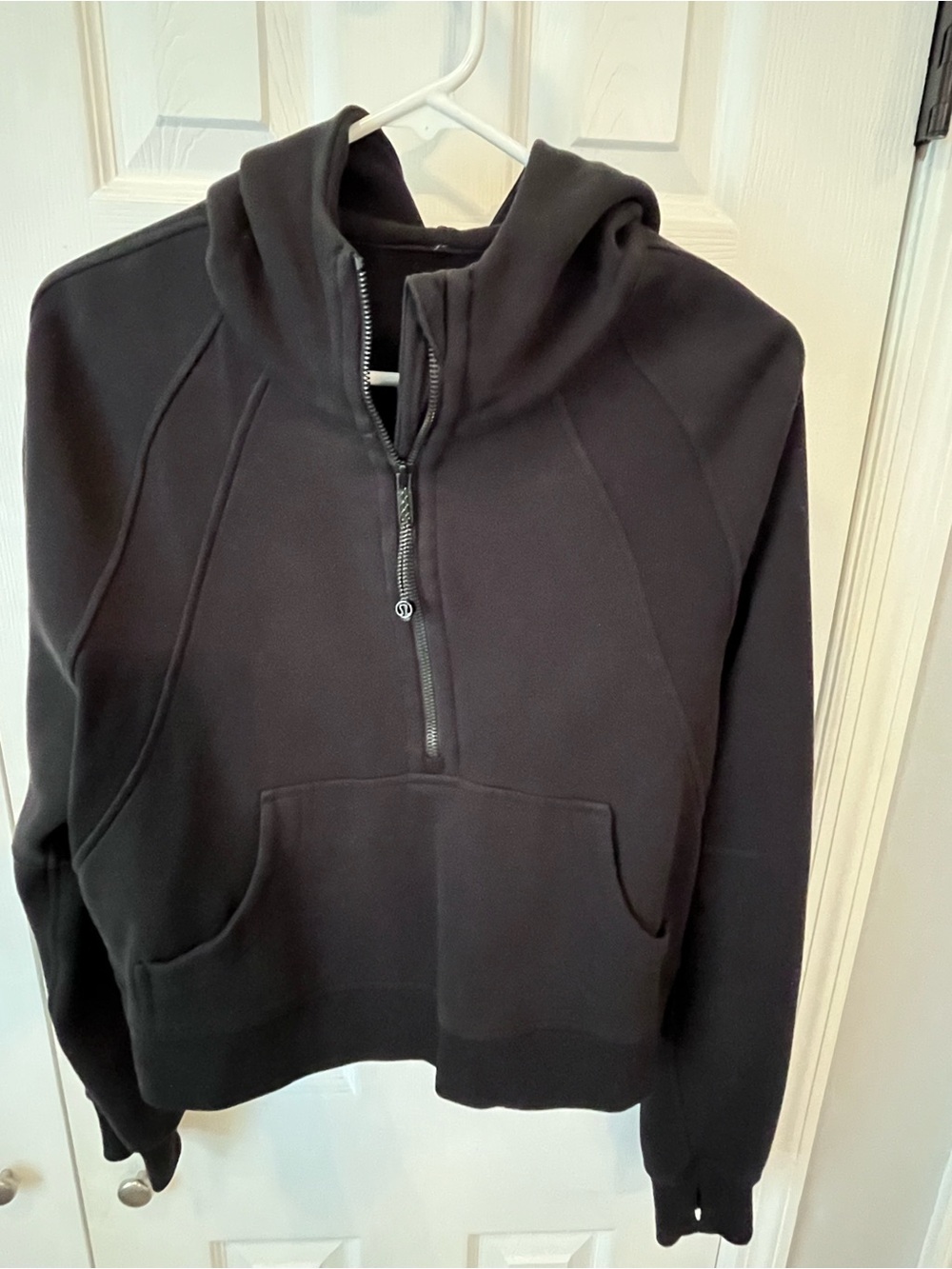 Lululemon Scuba Oversized Half-Zip Hoodie black, size 
xs/s excellent condition